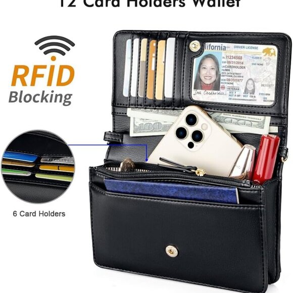 Crossbody Bag for Women Cellphone Little Purse with Credit Card Slots Lightweigh - Picture 4 of 7